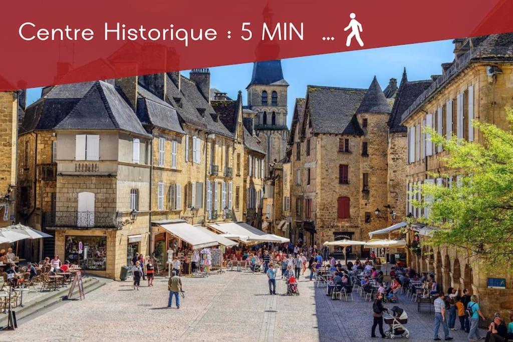 Appartement Le Spicy 2 Minutes Centre Historique Parking à Sarlat Extérieur photo